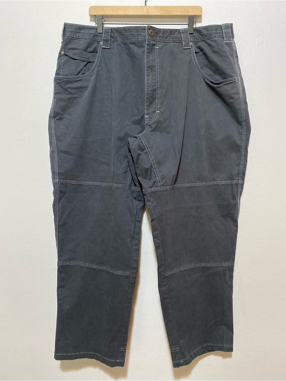 Cabela’s Casuals Men’s 44x29 Navy Straight Leg Soft Canvas Pants Outdoor/Work